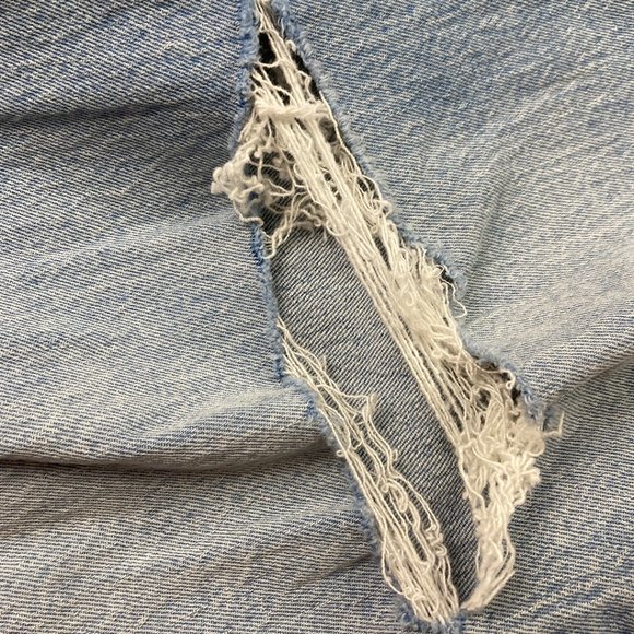 NWT Madewell Distressed Superwide-Leg Jeans Light Wash ND543 High-Rise Cropped - Picture 4 of 16